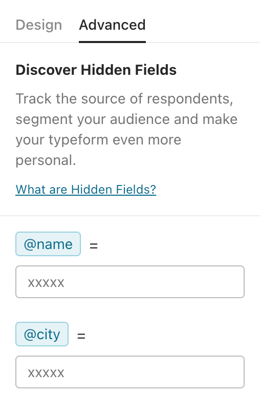 Using Hidden Fields with embedded typeforms Help Center