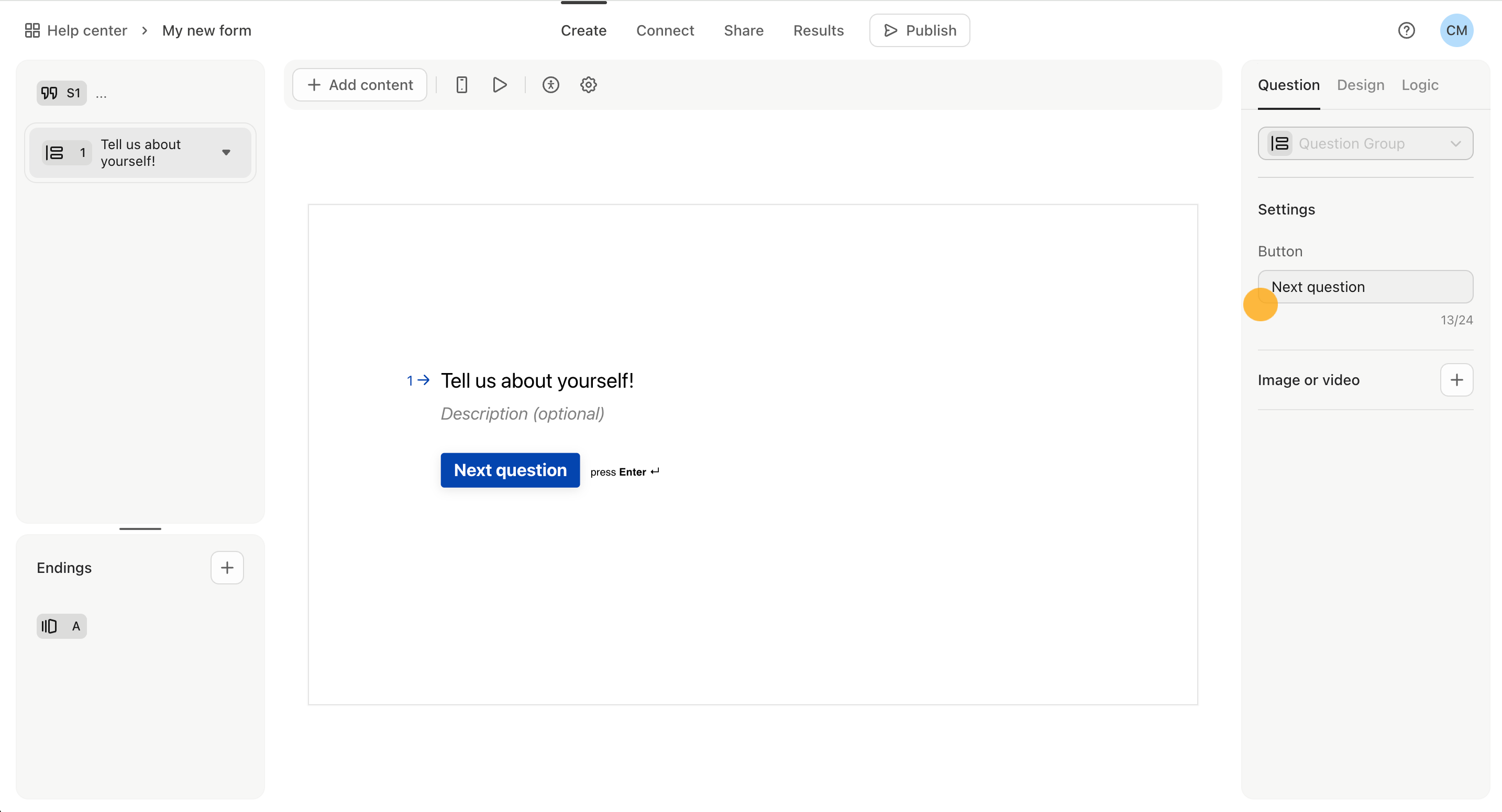 Question Groups Help Center Typeform