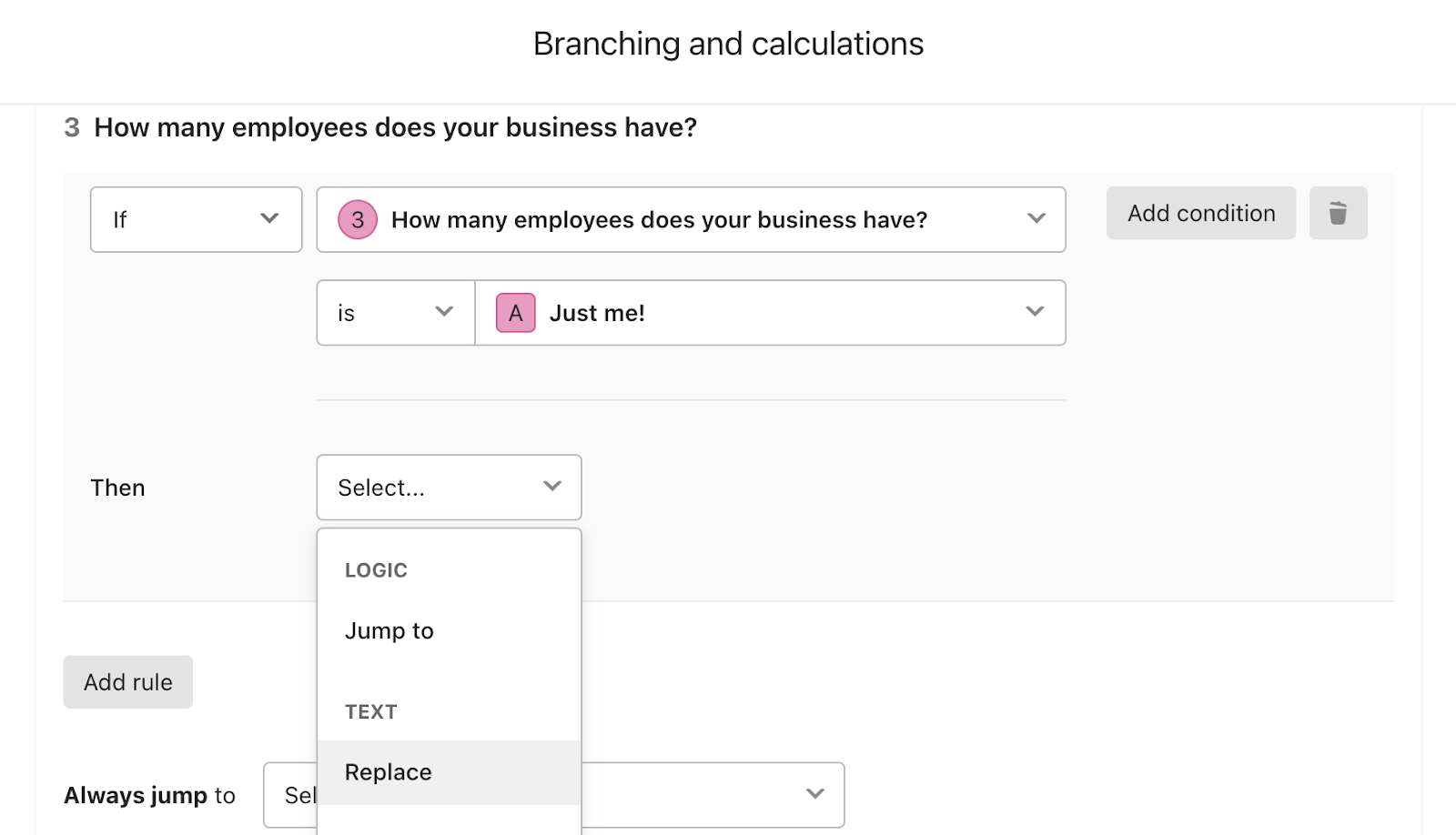 Create respondent groups with Text variables Help Center Typeform