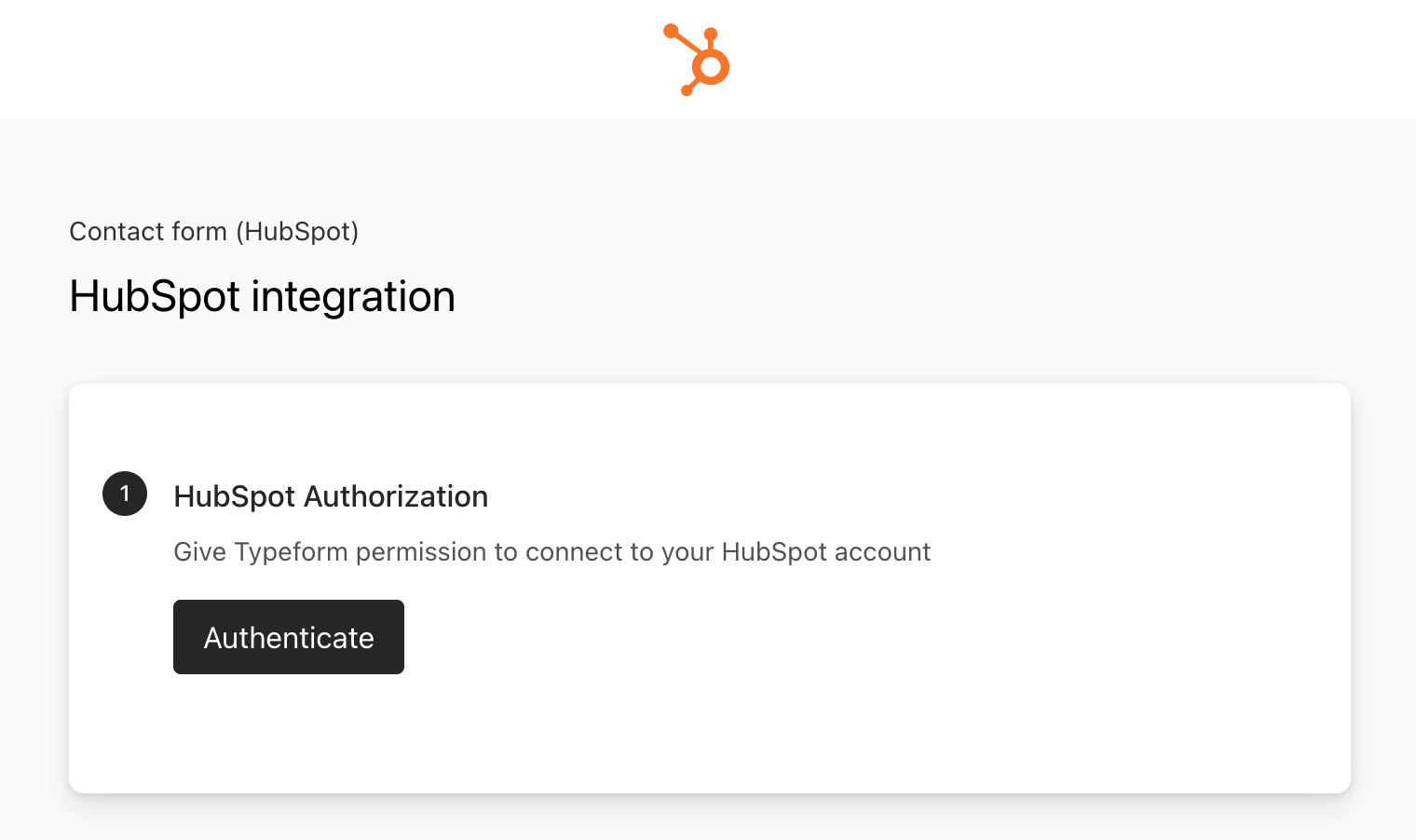 HubSpot integration Installation and setup Help Center Typeform