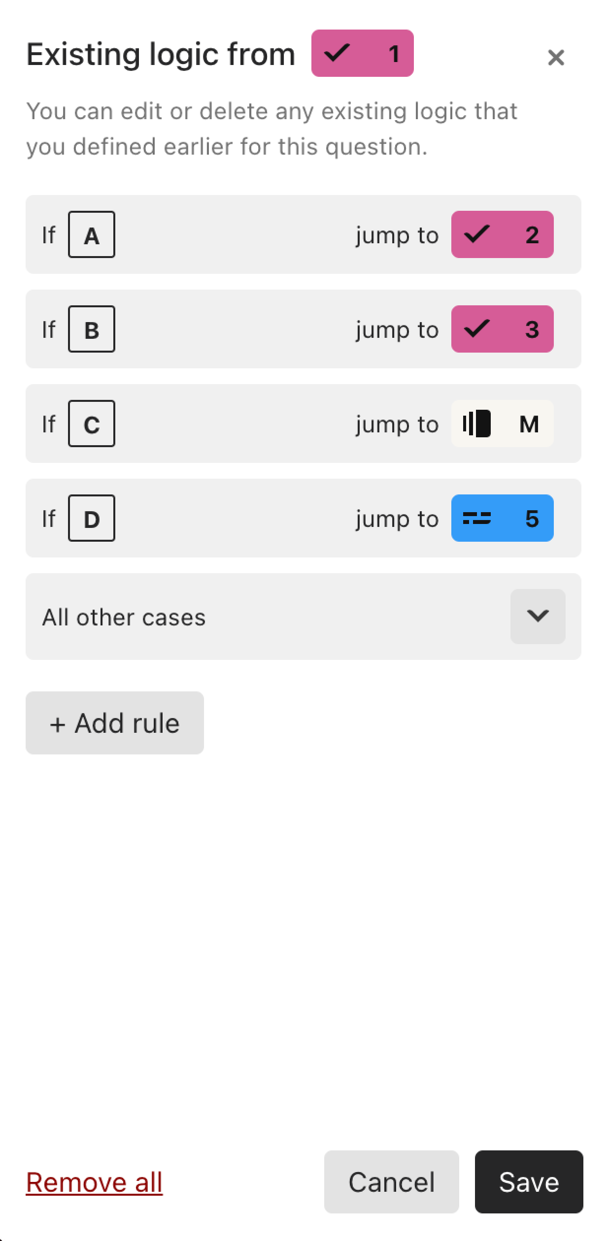 Typeform's intuitive creation process