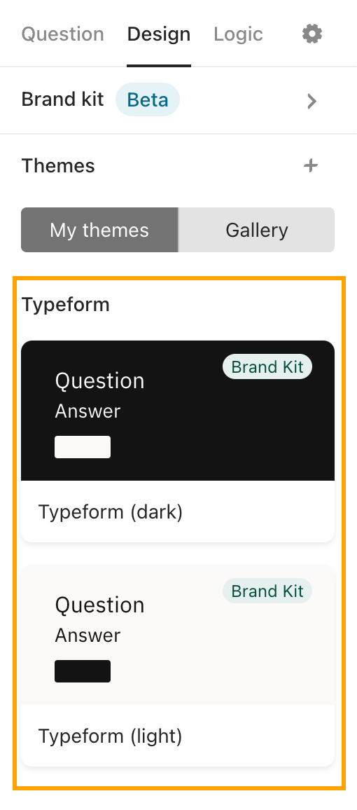 Apply brand assets and visuals to your forms with brand kits Help Center